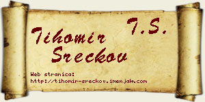 Tihomir Srećkov vizit kartica